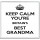 Keep Calm You're Britain's Best Grandma - Large Coaster