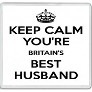 Keep Calm You're Britain's Best Husband - Large Coaster