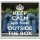 Keep Calm and Think Outside the Box - Large Coaster