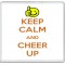 Keep Calm and Cheer Up - Large Coaster