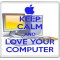 Keep Calm and Love Your Computer - Large Coaster