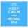 Keep Calm and Pedal On - Large Coaster
