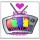 Keep Calm and Watch Telly - Large Coaster