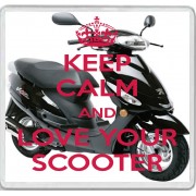 Keep Calm and Love Your Scooter - Large Coaster