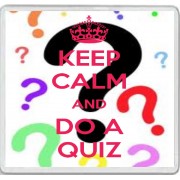 Keep Calm and Do a Quiz - Large Coaster