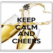 Keep Calm and Cheers - Large Coaster