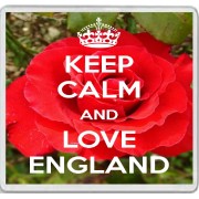 Keep Calm and Love England - Large Coaster