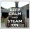Keep Calm and Steam On - Large Coaster
