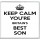 Keep Calm You're Britain's Best Son - Large Coaster	