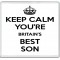 Keep Calm You're Britain's Best Son - Large Coaster	