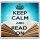 Keep Calm and Read On - Large Coaster