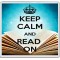 Keep Calm and Read On - Large Coaster