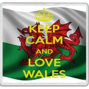 Keep Calm and Love Wales - Large Coaster