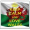 Keep Calm and Love Wales - Large Coaster