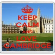 Keep Calm and Love Cambridge - Large Coaster