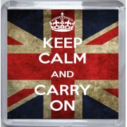 Keep Calm and Carry On - Small Coaster
