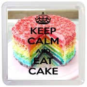 Keep Calm and Eat Cake - Small Coaster