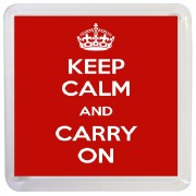 Keep Calm and Carry On - Small Coaster