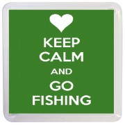 Keep Calm and Go Fishing - Small Coaster