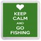 Keep Calm and Go Fishing - Small Coaster
