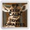 Keep Calm and Love Giraffes - Small Coaster