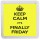 Keep Calm It's Finally Friday - Small Coaster