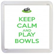Keep Calm and Play Bowls - Small Coaster