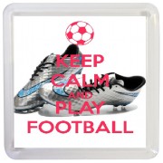 Keep Calm and Play Football - Small Coaster