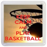 Keep Calm and Play Basketball - Small Coaster