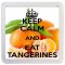 Keep Calm and Eat Tangerines - Small Coaster