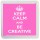 Keep Calm and Be Creative - Small Coaster