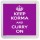 Keep Korma and Curry On - Small Coaster