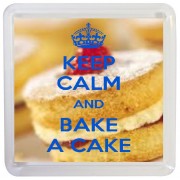 Keep Calm and Bake a Cake - Small Coaster