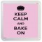 Keep Calm and Bake On - Small Coaster