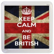 Keep Calm and Be British - Small Coaster