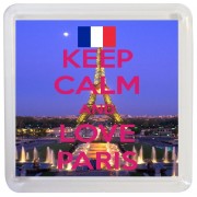 Keep Calm and Love Paris - Small Coaster