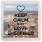 Keep Calm and Love Sheffield - Small Coaster