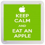 Keep Calm and Eat an Apple - Small Coaster