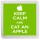 Keep Calm and Eat an Apple - Small Coaster