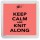 Keep Calm and Knit Along - Small Coaster