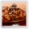 Keep Calm and Eat Beanz - Small Coaster