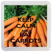 Keep Calm and Eat Carrots - Small Coaster