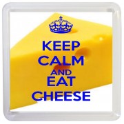 Keep Calm and Eat Cheese - Small Coaster