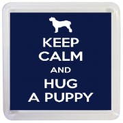 Keep Calm and Hug a Puppy - Small Coaster