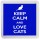 Keep Calm and Love Cats - Small Coaster