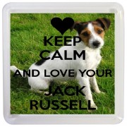 Keep Calm and Love Your Jack Russell - Small Coaster