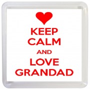 Keep Calm and Love Grandad - Small Coaster