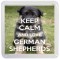 Keep Calm and Love German Shepherds - Small Coaster