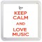 Keep Calm and Love Music - Small Coaster