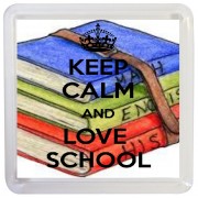 Keep Calm and Love School - Small Coaster